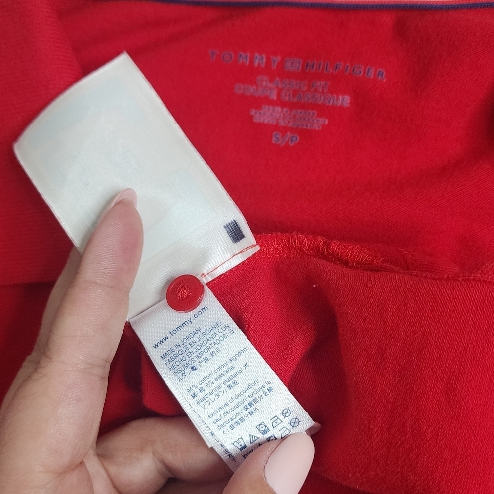 Tommy Hilfiger Classic Red Polo - Picture 4 of 4